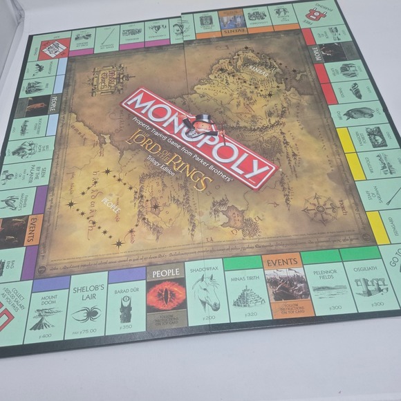 Monopoly The Lord of the Rings Trilogy Edition Board Game Parker Brothers 2003 - Picture 4 of 4